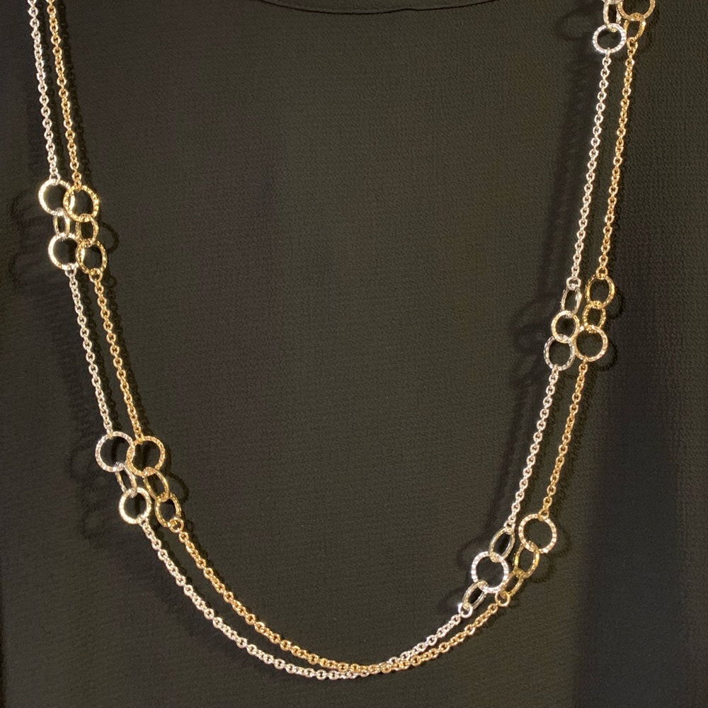 Gold & Silver Banana Republic 44” Necklaces